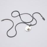 Hammered Texture Plate Pendant : Leaf-ZOCALO.JAPAN