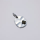 Hammered Texture Plate Pendant : Double Dorje-ZOCALO.JAPAN