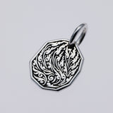 Hammered Texture Plate Pendant : Leaf-ZOCALO.JAPAN