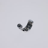 Hammered Texture Hoop Earring : Double Dorje-ZOCALO.JAPAN