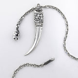 Anchor Oval Necklace / Saber Toothed Tiger-ZOCALO.JAPAN