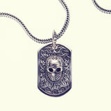 Tibetan Smile Skull Dog Tag-ZOCALO.JAPAN