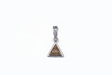Eye of Providence Charm : (White CZ)-ZOCALO.JAPAN