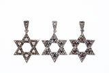 Jewish Star Pendant : L (White CZ)-ZOCALO.JAPAN