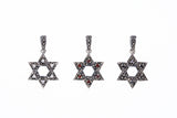 Jewish Star Pendant : S (White CZ)-ZOCALO.JAPAN