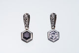Jeweled Ivy Hexagon Pendant : (White CZ)-ZOCALO.JAPAN