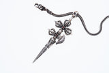 Bird Double Dorje Kartika Dagger (S) : (Garnet / Blue Moonstone)-ZOCALO.JAPAN