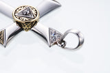 Eye of Providence Cross Pendant : White CZ-ZOCALO.JAPAN