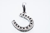 Horse Shoe Charm : (White CZ)-ZOCALO.JAPAN