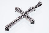 Marcasite Cross Pendant : S (Black CZ)-ZOCALO.JAPAN