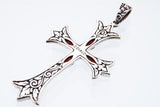 Cross on Cross Pendant : L (Garnet)-ZOCALO.JAPAN