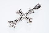 Cross On Cross Pendant : S (Black CZ)-ZOCALO.JAPAN