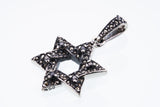 Jewish Star Pendant : S (Black CZ)-ZOCALO.JAPAN