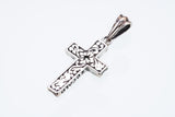 Trench Cross Charm : (White CZ)-ZOCALO.JAPAN