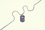 Tibetan Smile Skull Dog Tag-ZOCALO.JAPAN