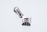Jeweled Ivy Square Pendant : L (White CZ)-ZOCALO.JAPAN