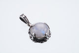 Islamic Round Pendant : L (Rainbow Moonstone)-ZOCALO.JAPAN