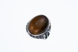 Dorje Stone Ring (Tiger Eye)-ZOCALO.JAPAN