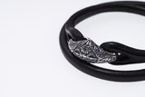 Double Wind Bracelet : S (Black)-ZOCALO.JAPAN