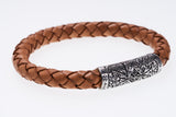 Braided Leather Bracelet : Brown-ZOCALO.JAPAN