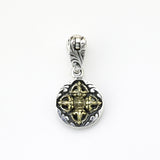 Double Dragon with Crown Double Dorje Stud-ZOCALO.JAPAN