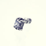 Islamic Ear Stud : (White CZ)-ZOCALO.JAPAN