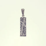 Ivy Cross Pendant : (White CZ)-ZOCALO.JAPAN