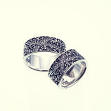 Ivy Cross Ring : White CZ-ZOCALO.JAPAN