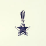 Jeweled Ivy Star Pendant : (Black CZ)-ZOCALO.JAPAN