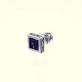 Galuchat Square Ear Stud-ZOCALO.JAPAN