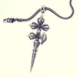 Bird Double Dorje Kartika Dagger (S) : (Garnet / Blue Moonstone)-ZOCALO.JAPAN