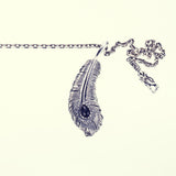 Phoenix Tail Feather : (M) Black Star : Necklace Chain Set-ZOCALO.JAPAN