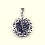 Crown Double Dorje Coin with Dragon-ZOCALO.JAPAN