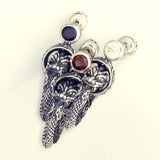 Ouroboros Dragon Stud : (Garnet)-ZOCALO.JAPAN
