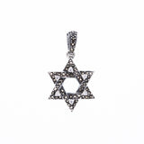 Jewish Star Pendant : S (White CZ)-ZOCALO.JAPAN