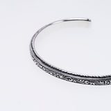 Narrow Ivy Bangle (S) (Antique Finish)-ZOCALO.JAPAN