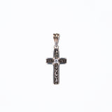 Trench Cross Charm : (White CZ)-ZOCALO.JAPAN