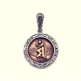 梵字ペンダントトップ : (マン・卯・文殊菩薩)-ZOCALO.JAPAN