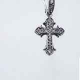 Lily Cross Hook Stud : (White CZ)-ZOCALO.JAPAN