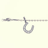 Horse Shoe Charm : (White CZ)-ZOCALO.JAPAN