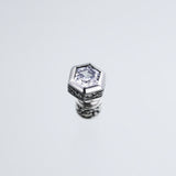Jeweled Ivy Hexagon Stud : (White CZ)-ZOCALO.JAPAN