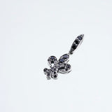 Lily Hook Stud : (Black CZ)-ZOCALO.JAPAN