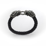 Dragon Braided Leather Bracelet-ZOCALO.JAPAN