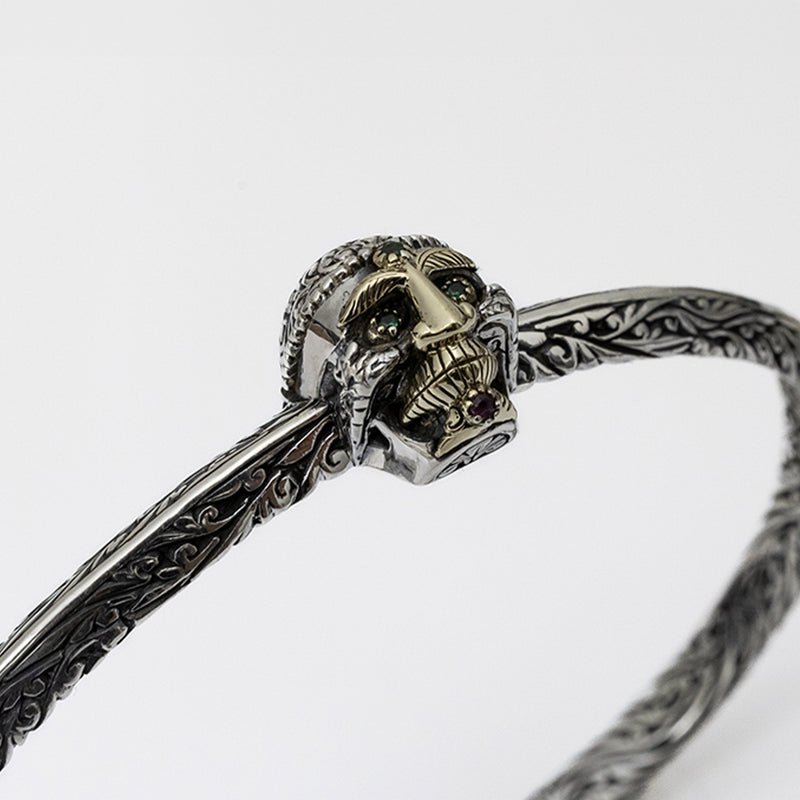 仮Tibetan Monk Skull Bangle-ZOCALO.JAPAN