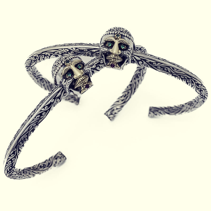 仮Tibetan Monk Skull Bangle-ZOCALO.JAPAN