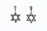 Jewish Star Charm : (Black CZ)-ZOCALO.JAPAN