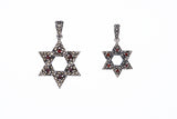 Jewish Star Pendant : L (Garnet)-ZOCALO.JAPAN