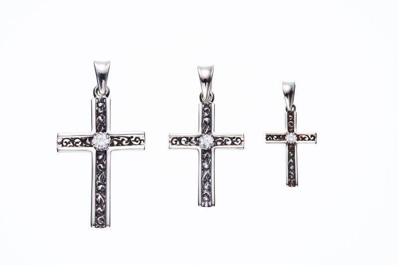 Trench Cross Pendant : L (Antique Finish)-ZOCALO.JAPAN