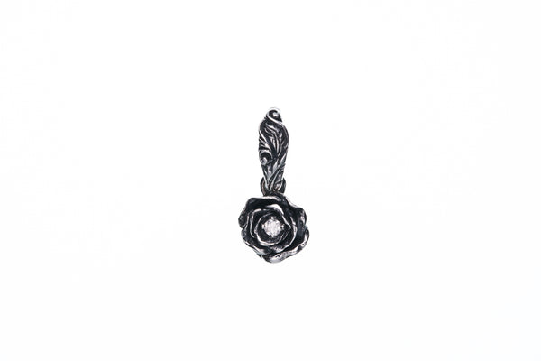 Elegant Rose Pendant S (White Diamond)-ZOCALO.JAPAN