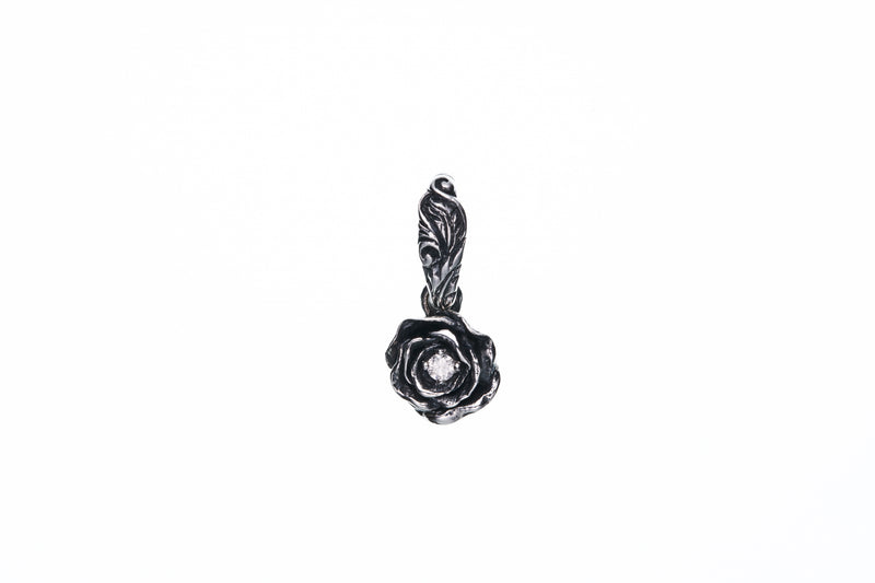 Elegant Rose Pendant S (White Diamond)-ZOCALO.JAPAN